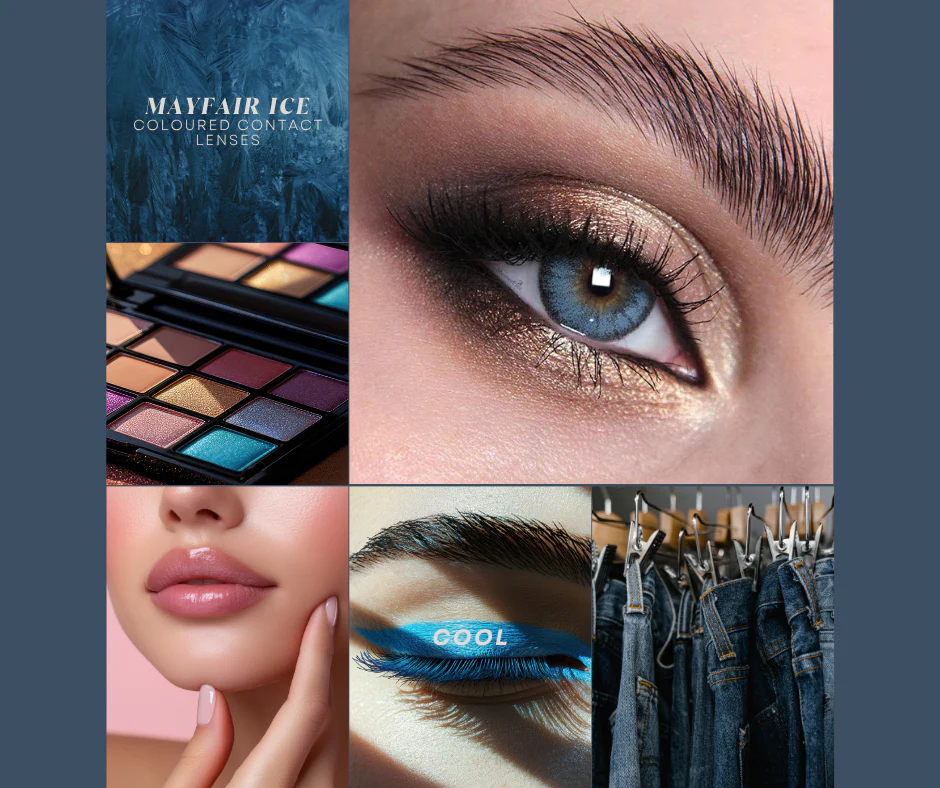 Mayfair Ice Natural Blue Coloured Contact Lenses - Image 3